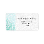 aqua ,return address label