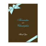 Aqua Ribbon Thank You