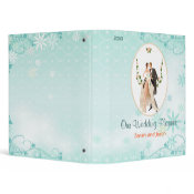 Aqua Romance Wedding Planner binder