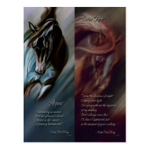 Aqua & Satin Fire Bookmarks by Kim McElroy Postcards