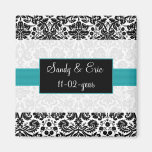 aqua  Save the date magnet magnets