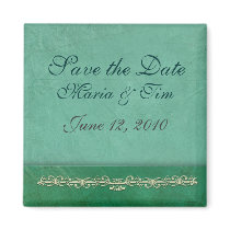Aqua save the date template magnets by aslentz Aqua save the date template magnets