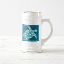 Aqua Sea Turtle Coffee Mug