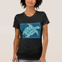 Aqua Sea Turtle Tee Shirt