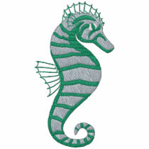 Aqua Seahorse Emrboidered Tees embroidered shirts by naturetees Aqua Seahorse Emrboidered Tees embroidered shirts