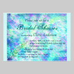 Aqua Spring Bridal Shower Invitation invitations