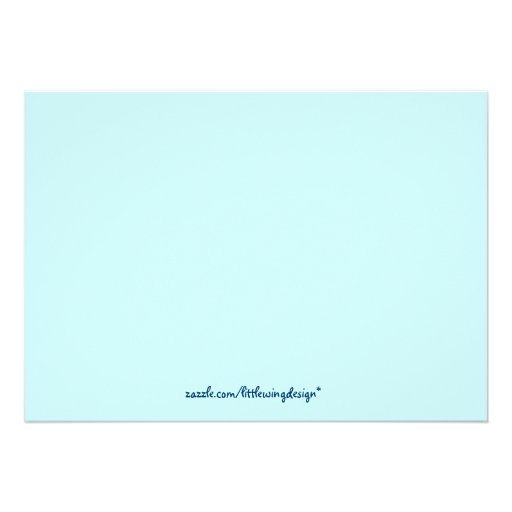 Aqua Spring Bridal Shower Invitation