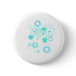 Aqua stars pinback buttons