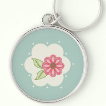 Aqua Sweet Daisy Key Chain Large keychains