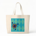Aqua Turquoise Tote bags