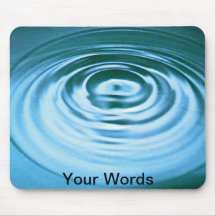 Aqua Water Study Mouse Pad