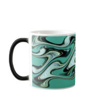 Aqua waves! mugs by Chez_Momo Aqua waves! mugs