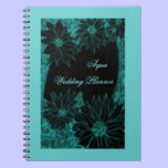 Aqua Wedding Planner notebooks