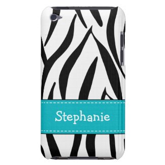 Aqua Zebra Print iPod Touch 4th Gen Case-Mate Cove casematecase