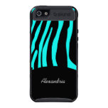 Aqua Zebra Stripe Skinit iPhone 5 Case