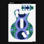 Aqua Zentangle Seahorse Kaliedescope Pattern