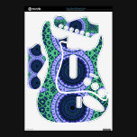 Aqua Zentangle Seahorse Kaliedescope Pattern