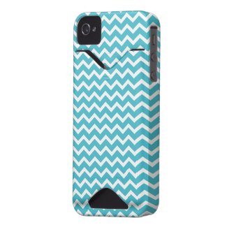 Aqua ZigZag Chevrons Pattern casemate_case