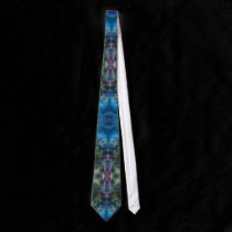 Aquadelia Fantasy Fractal Art Fashion Tie ties