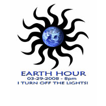 aqualights-EARTH-HOUR-2008 t-shirts