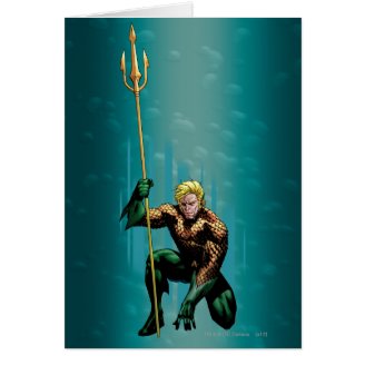 Aquaman Crouching Greeting Card