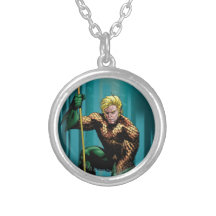 Aquaman Crouching Personalized Necklace