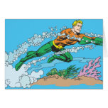 Aquaman Dashes Thru Water Cards