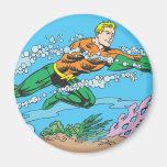 Aquaman Dashes Thru Water Refrigerator Magnet