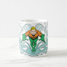 Aquaman Lunging Forward Coffee Mugs