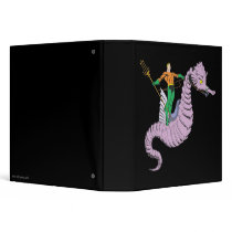 Aquaman Rides Seahorse 3 Ring Binders