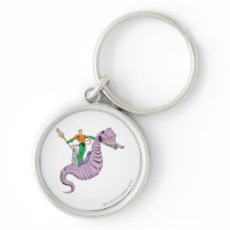 Aquaman Rides Seahorse Keychains