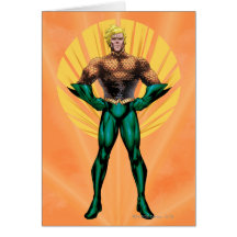 Aquaman Standing Greeting Cards