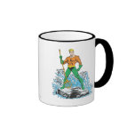 Aquaman Stands with Pitchfork Coffee Mugs