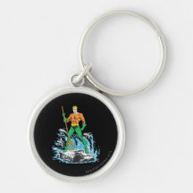 Aquaman Stands with Pitchfork Key Chain