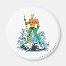 Aquaman Stands with Pitchfork Magnet