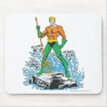 Aquaman Stands with Pitchfork Mousepads