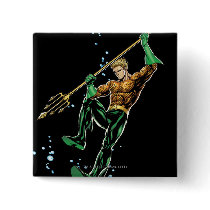 Aquaman with Spear Buttons