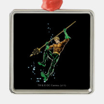 Aquaman with Spear Christmas Tree Ornament