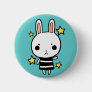 Aquamarine Blue Cutie Bunny Badge buttons