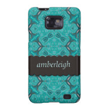 Aquamarine Damask  Case-Mate Samsung Galaxy Case
