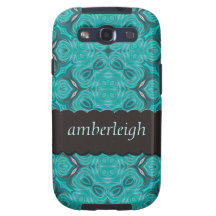 Aquamarine Damask  Case-Mate Samsung Galaxy Case