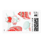 Aquamarine Fish B by Ceci New York Stamp