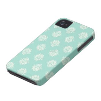 aquamarine green and cream intricate damask casematecase