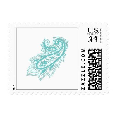 Aquamarine Mehndi Postage
