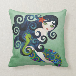 Aquamarine Mermaid American MoJo Pillow