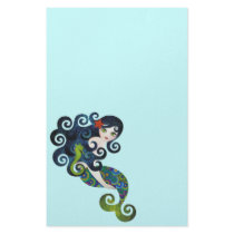 Aquamarine Mermaid Stationery