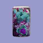 Aquamarine N Purple Tulips Blackberry Bold case casemate cases