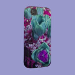 Aquamarine N Purple Tulips iPhone 4 case casemate cases