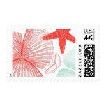 Aquamarine Sea Shells A by Ceci New York Postage
