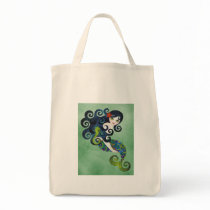 aquamarine, the teenage mermaid bags by sandygrafik aquamarine, the teenage mermaid bags